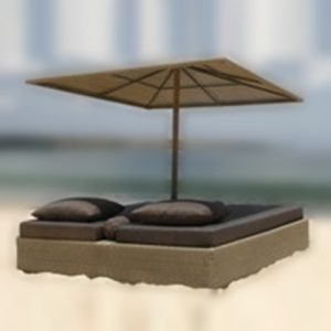 Cama de día SQ-DD con sombrilla