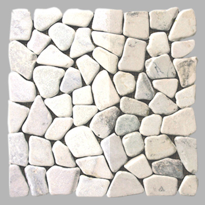 Mosaïque de marbre - Neige